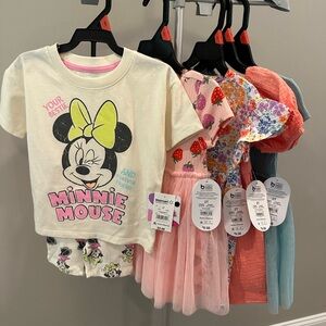 Bundle of NWT size 2T dresses & Minnie Mouse set